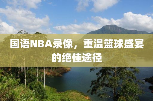 国语NBA录像，重温篮球盛宴的绝佳途径