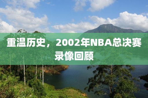 重温历史，2002年NBA总决赛录像回顾